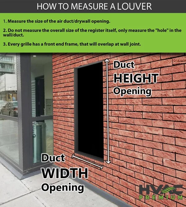 10x22W x 10x22H Aluminum Outdoor Weather Proof Louver