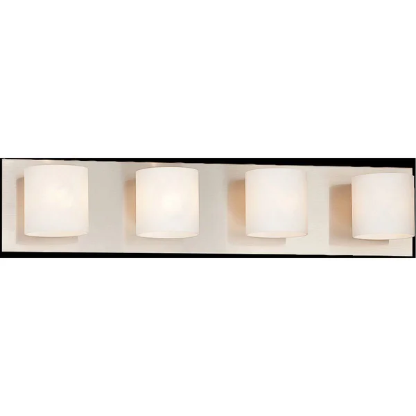 Eurofase 20380-014 Geos 4-Light Bathbar, Satin Nickel