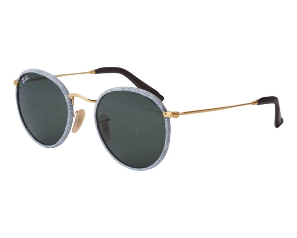 Ray Ban RB3475Q Round Craft Sunglasses - 919431 Gold/Blue Jeans/Green