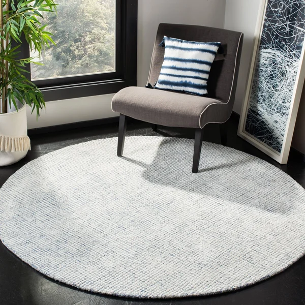 Safavieh 5& x 8& Abstract ABT470M Ivory - Blue Rug