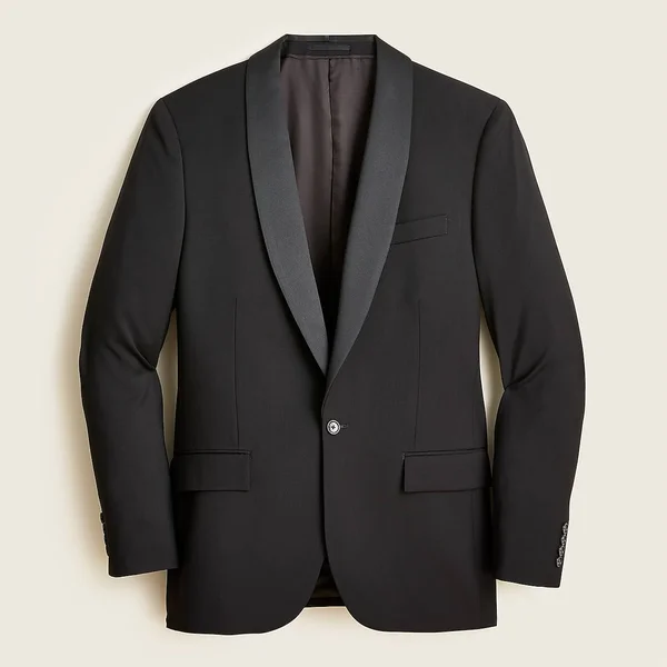 J.Crew Mens Ludlow Slim-Fit Shawl-Collar Tuxedo Jacket in Italian Wool (Size 36/S)