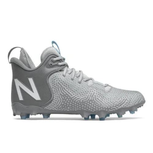 New Balance Men's FreezeLX V3 Lacrosse Shoes - Grey/White (Size 4.5)