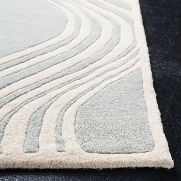 Safavieh 5& x 5& Round Chatham CHT758C Dark Blue - Ivory Rug