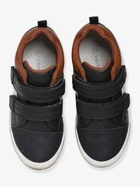 High Top Trainers with Touch Fasteners - for Boys Black