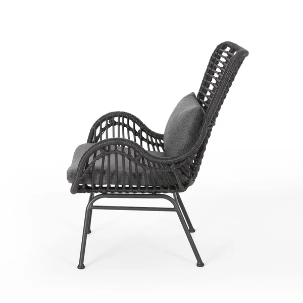 Montana Indoor Wicker Club Chairs with Cushions (Set of 2) by Christopher Knight Home