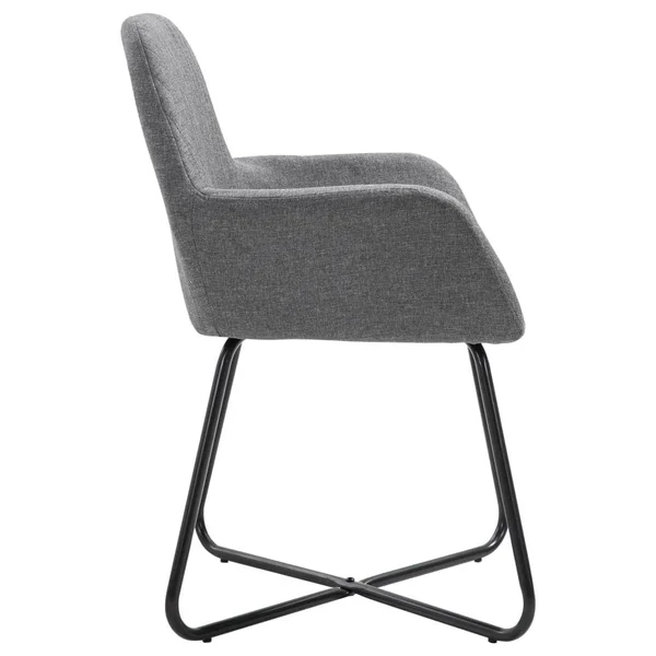 vidaXL Dining Chairs 6 Pcs Dark Gray Fabric, 277097