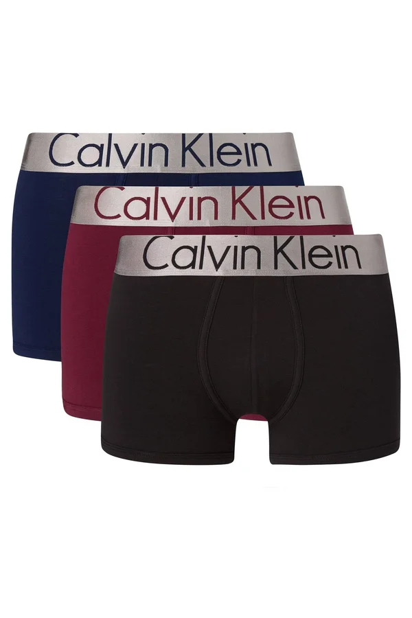 Calvin Klein Underwear 3 Pack Steel Trunks Black
