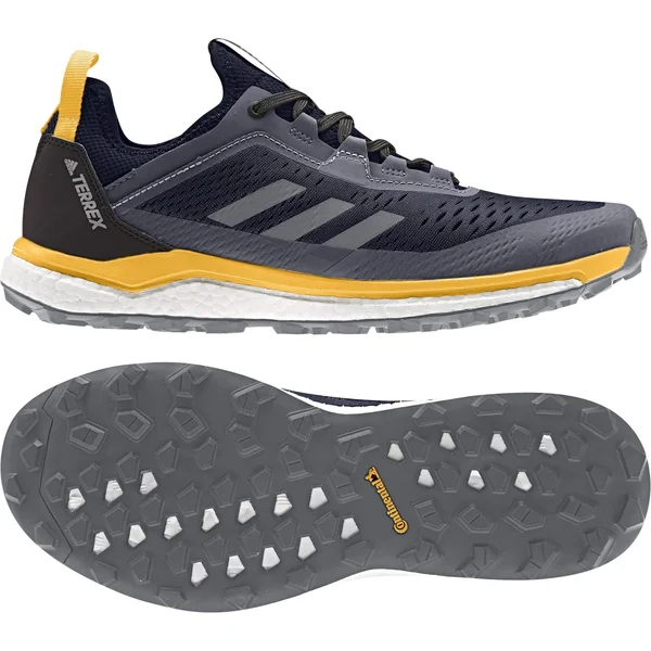 Adidas Terrex Agravic Flow GTX Blue, Mens Gore-Tex Trail Running & Running Shoes, Size US 13 - Color Legend Ink - Grey Three - A