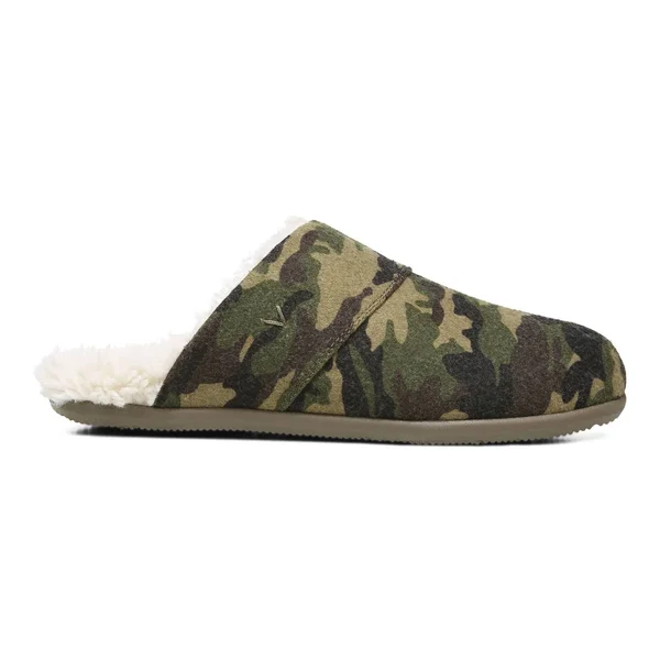Vionic Alfons Men's Orthotic Slipper Olive Camo - 10 Medium