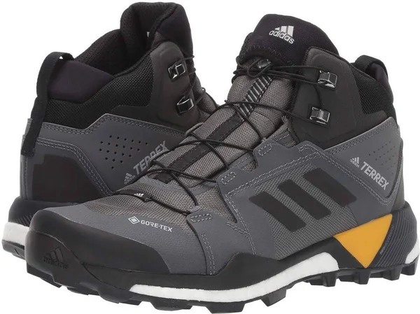 Adidas Men's Terrex Skychaser XT Mid GTX Shoes Grey Five - Black, Active Gold 8.5