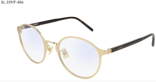 Saint Laurent SL-239-F Eyeglasses 004 Gold