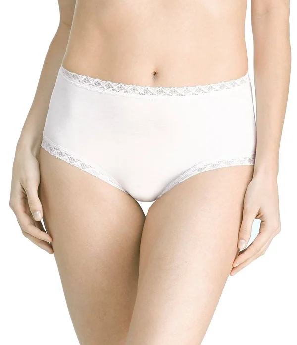 Natori Women's 3-Pack Bliss Cotton Full Briefs - Black Cafe White - Size XXL