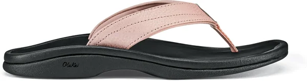 Olukai Ohana Sandals - Women's Petal Pink/Black, 7