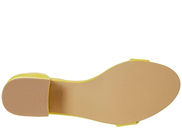 Steve Madden Irenee Sandal Women's 1-2 inch Heel Shoes Citron : 8.5 M