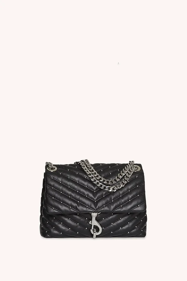 Rebecca Minkoff Edie Crossbody Bag with Studs in Black