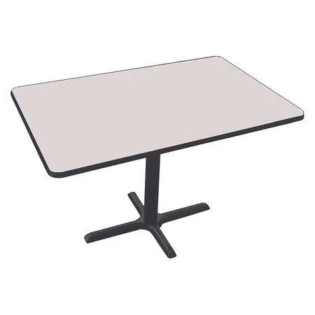 Breakroom Table Correll, Inc. Size: 48x22 W x 30x22 D, Color: Gray Granite