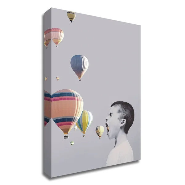 35x22 x 25x22 My Big Mouth by Design Fabrikken Print on Canvas