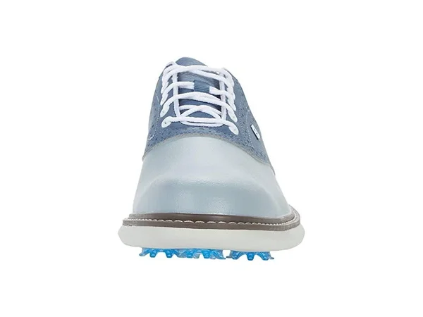 FootJoy Men's Traditions Classic Golf Shoes Size 11, Gray/White/Blue
