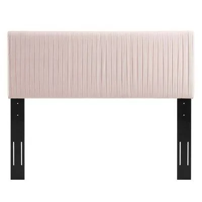 Liudger Upholstered Panel Headboard Everly Quinn Size: Twin - Color: Pink