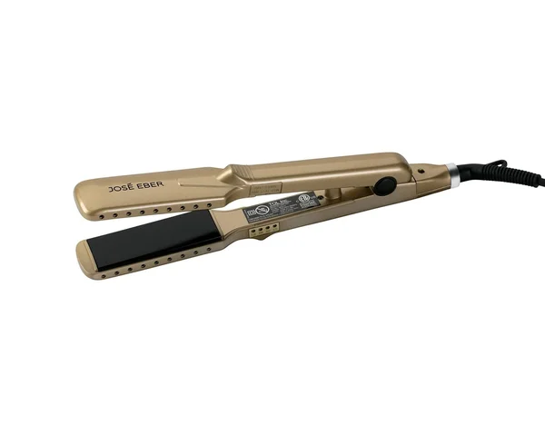 Jose Eber Gift Set, Gold, 25mm Curling Iron, 1.25x22 Ceramic Straightener, Travel Case