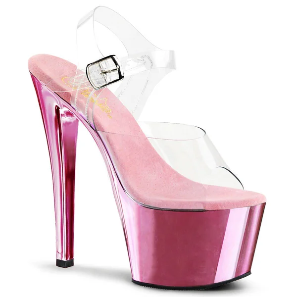 Pleaser - Sky-308 6 - Clear/Black