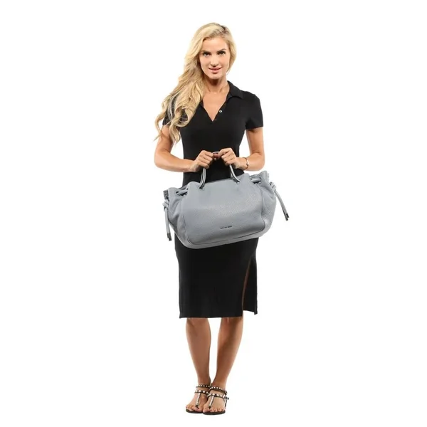 Michael Michael Kors Dalia Large Shoulder Tote Dusty Blue
