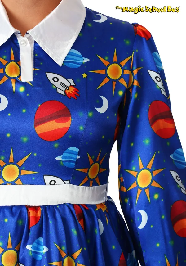 The Magic School Bus Miss Frizzle Costume - Adult, Womens, Blue, L, FUN Costumes