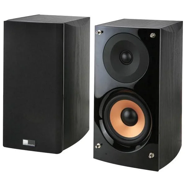 Pure Acoustics Supernova 2-Way Speaker, 140 W Rms, Gloss Black, Size: 10.5x17.6x15.2