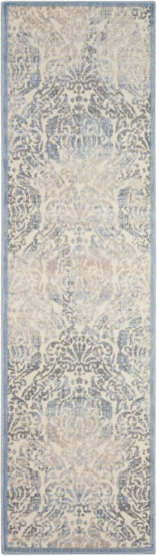 Nourison Graphic Illusions Area Rug, Grey, 5&3x22 x 7&5x22