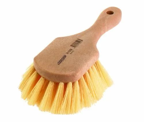 Osborn 54071SP Polypropylene Short Handle Scrub Brush - 5x22 Brush Area Length, 6-1/2x22 Brush Area Width, 10x22 Overall Length