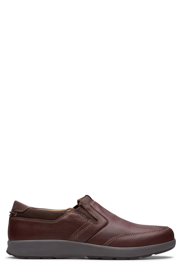 Clarks Un Trail Step Mahogany Leather - Men's, Size: 11.5, Brown