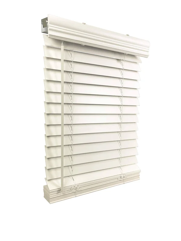 2 inch Cordless Faux Wood Blind 21.75 inch W x 48 inch H - Inside Mount