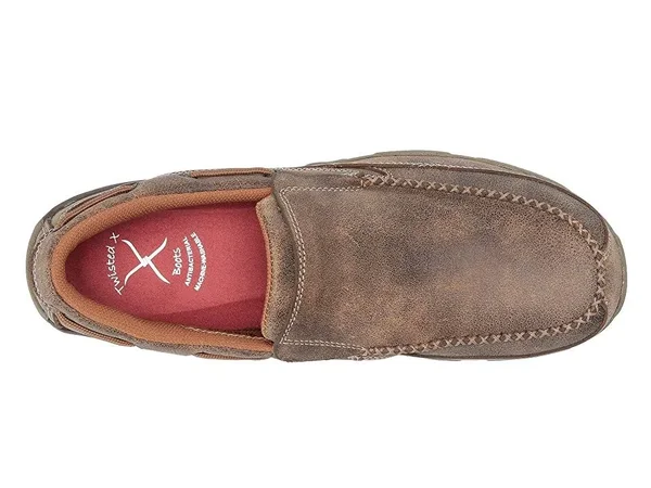 Twisted x MDMSC03 Men's Slip-On Driving Moccasins Bomber - 11.5, M