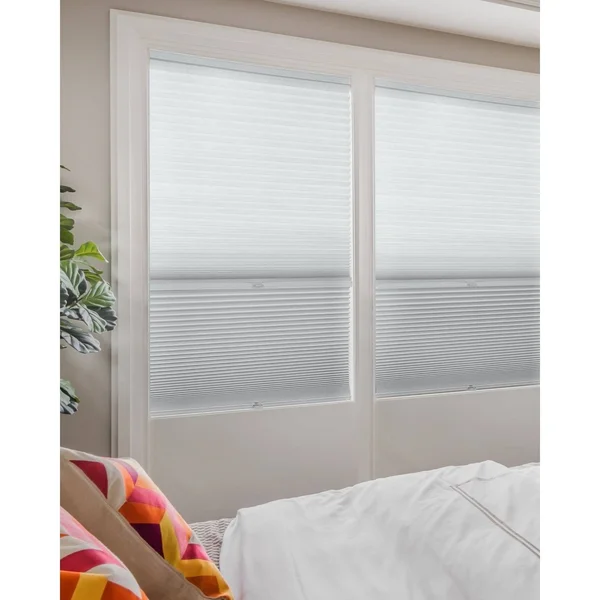 Chicology Day N& Night Cordless Cellular Shades - Grey Sheen - Gray Sheen - 51x22 x 72x22