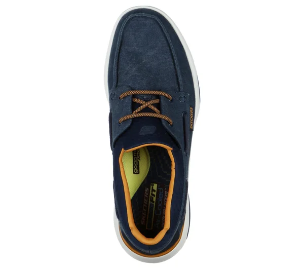 Skechers Men's Bellinger - Garmo Boat Shoes, Navy, 10.5