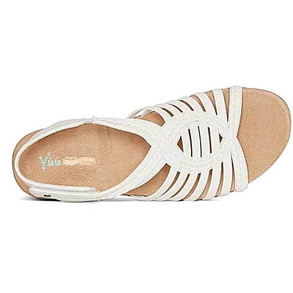 Yuu Heidi Womens Strap Sandals - 10 Medium, White