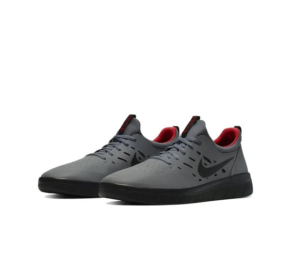Nike SB Nyjah Free Shoes Dark Grey/Black-Gym Red