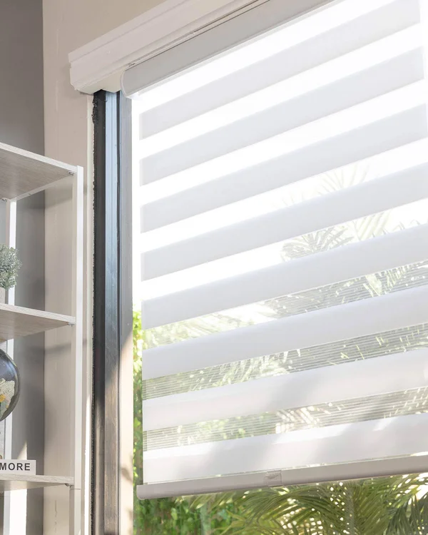 Chicology Cordless Zebra Shades - Basic Artic - 27x22W x 72x22H