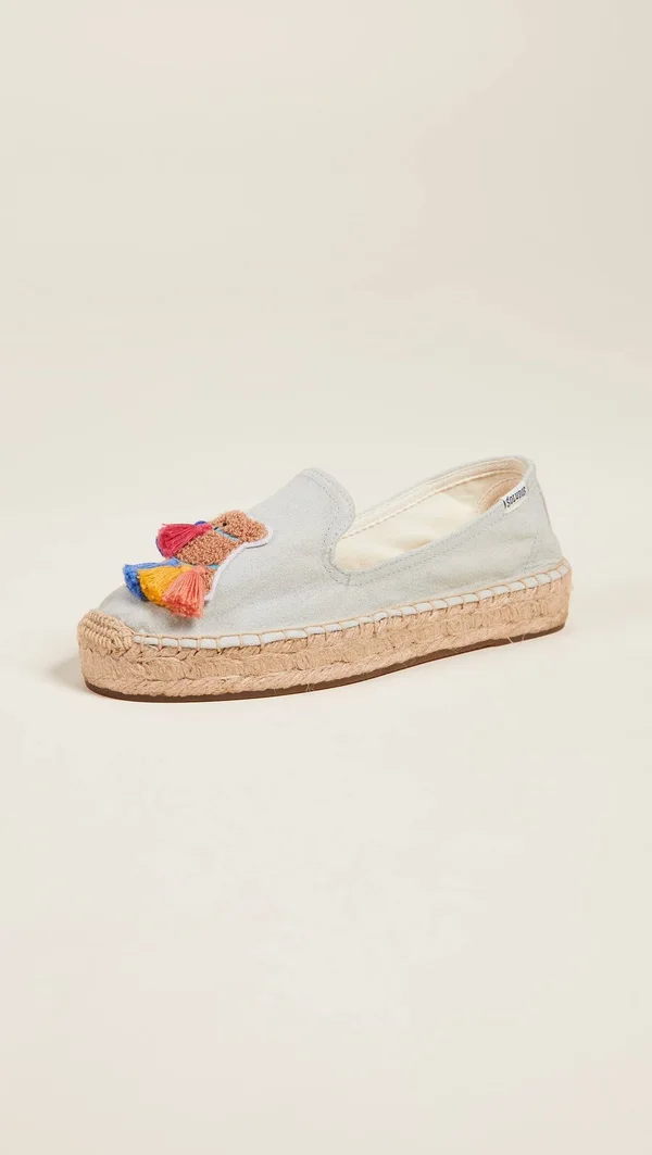 Soludos Tassel Camel Espadrille - Chambray - 5.5