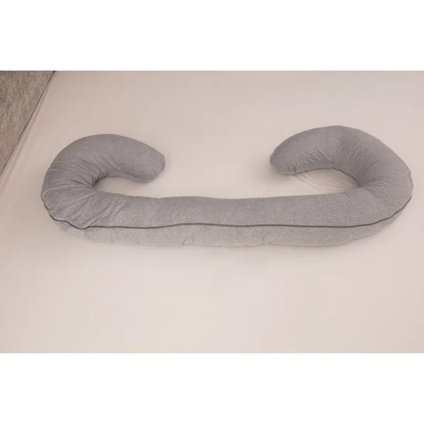 Maternity Total Comfort Body Pillow - Hypoallergenic Synthetic Fiber Fill - Total Body Length - Body Pillow - White, Deluxe Comfo