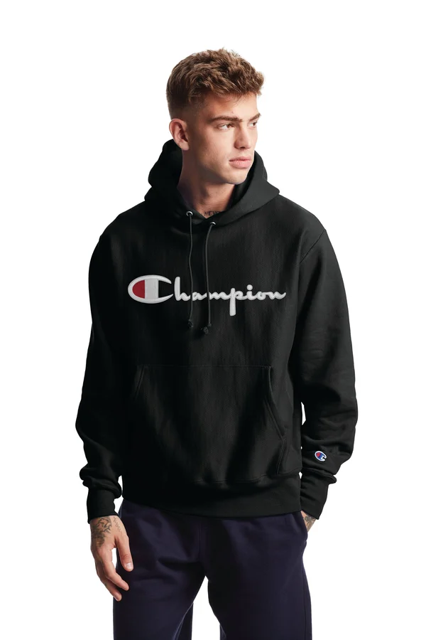 Champion REVERSE Weave Pullover Hoodie Black