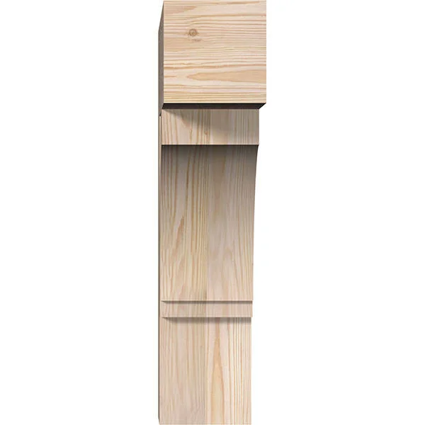Ekena Millwork BKT06X20X24IMP05SDF 5 1/2x22W x 20x22D x 24x22H Imperial Block Smooth BRACKET, Douglas Fir