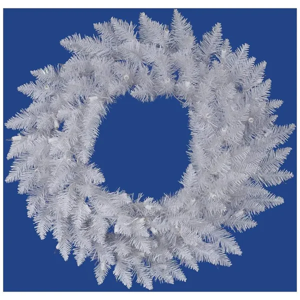 Vickerman A104272 72x22 Sparkle White Spruce Wreath 984T