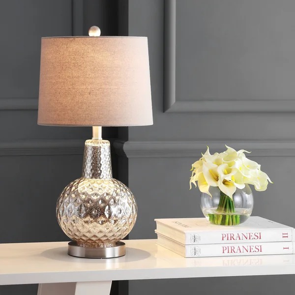 Safavieh Atlas Table Lamp - Silver - Ivory