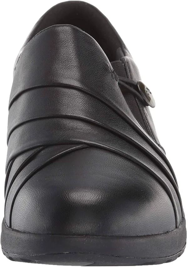 Clarks Un Adorn Loop Black Leather - Women's, Size: 5