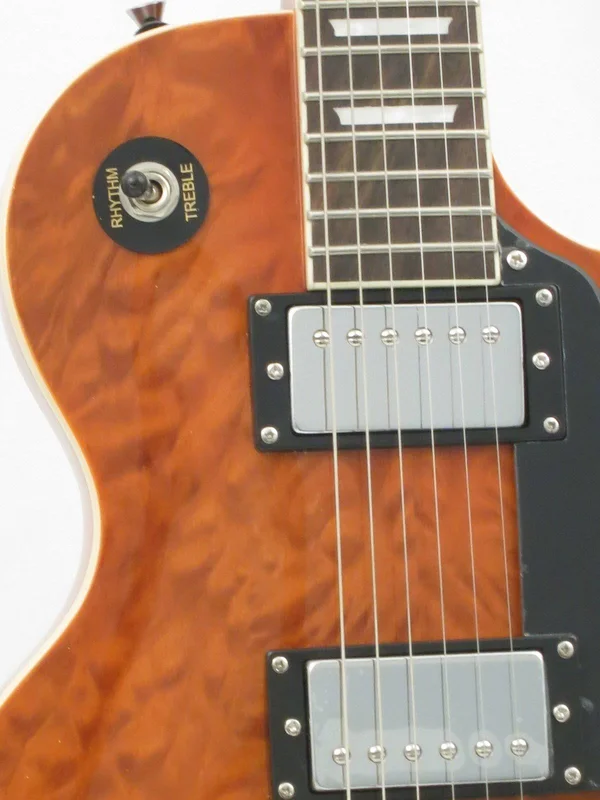 Oscar Schmidt Oe20qte 6-String Solid-Body Electric Guitar - Quilt Tiger Eye