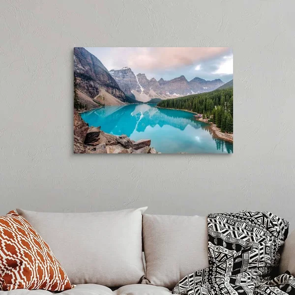 Moraine Lake, Banff National Park, Alberta, Canada, Canvas Wall Art, 36x24, Great Big Canvas