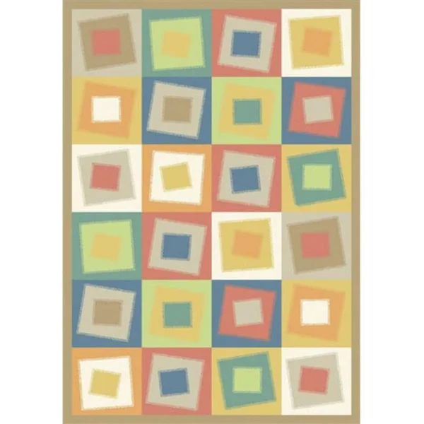 Joy Carpets 1530 Off Balance Rug - Brights - 3&10x22 x 5&4x22