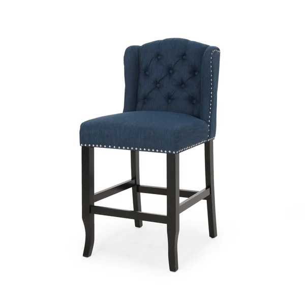 Set of 2 Foxcroft Wingback Counter Height Barstool Teal - Christopher Knight Home