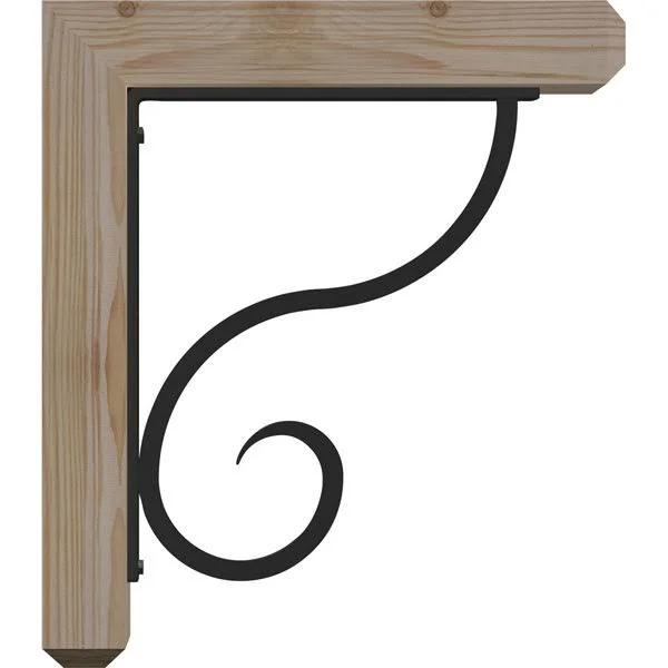 3 1/2 inchw x 14 inchd x 16 inchh Ashford Craftsman Ironcrest Smooth BRACKET - Douglas Fir (1 1/2 inchw x 10 inchd x 12 inchh Iro